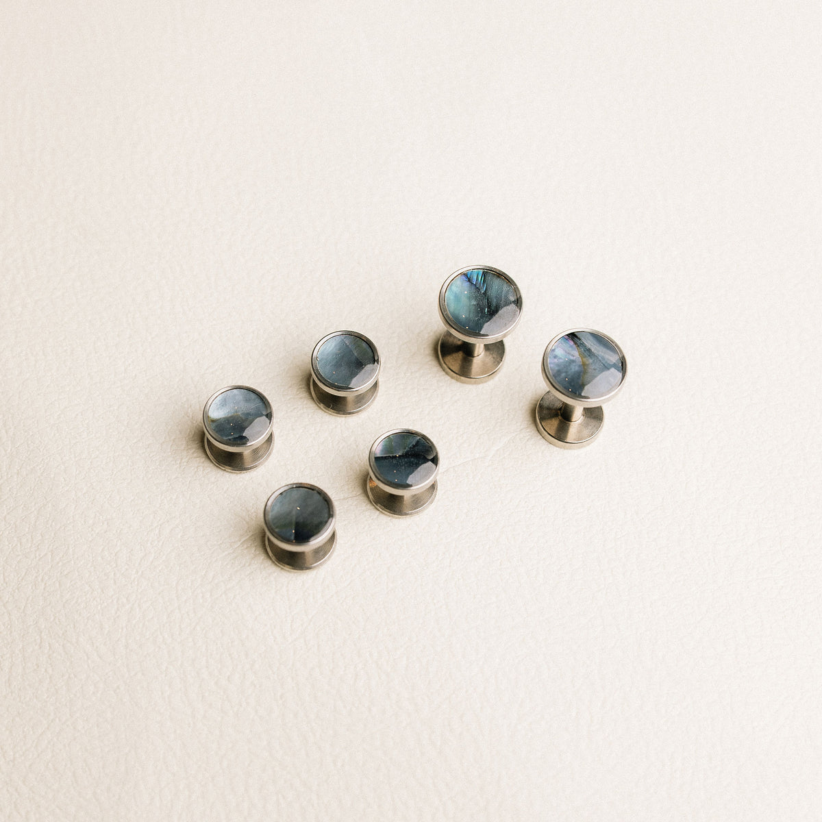 Cufflinks & Studs Set - Dark Mother of Pearl