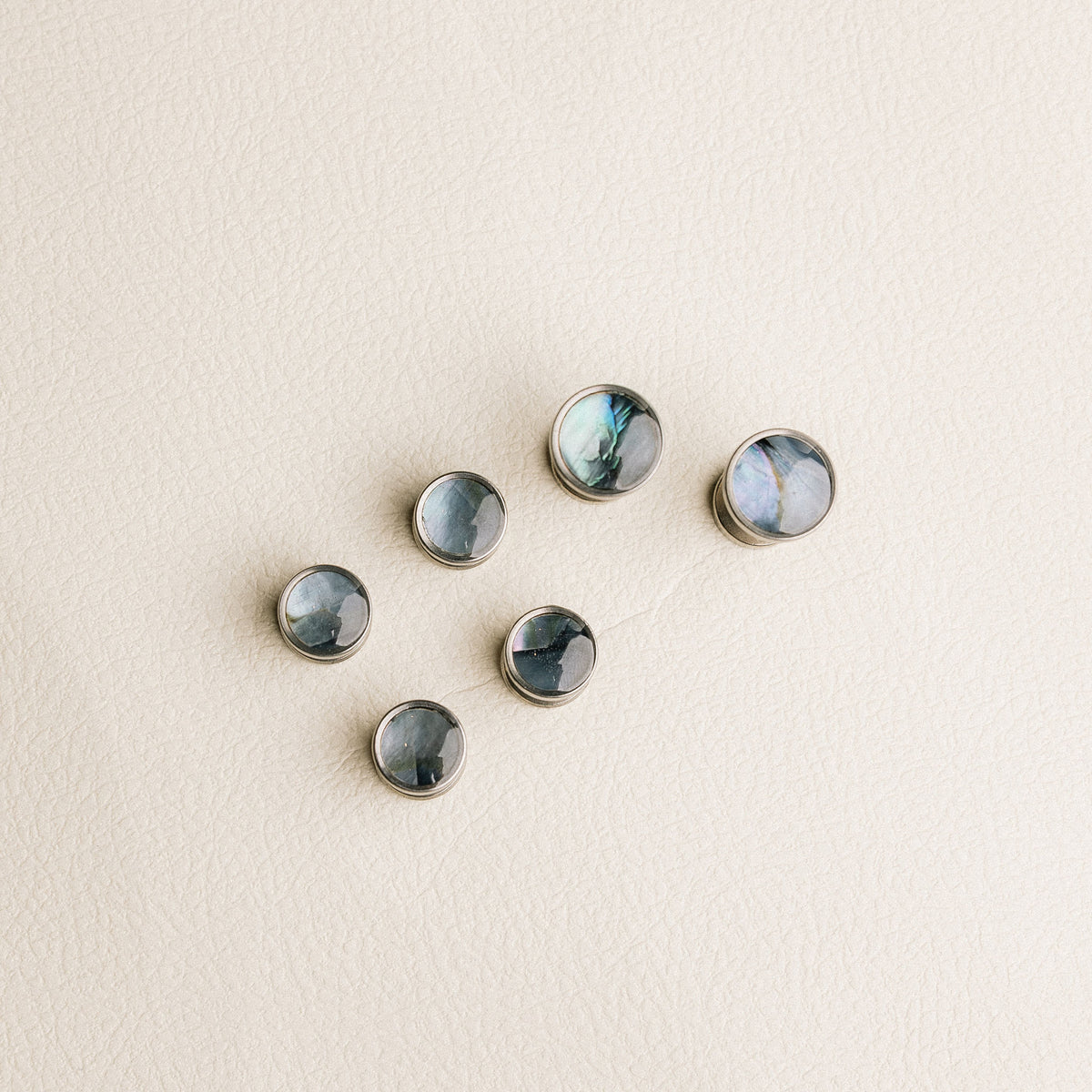 Cufflinks & Studs Set - Dark Mother of Pearl