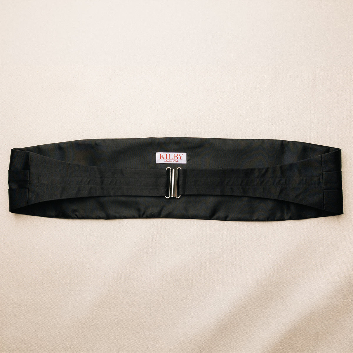Cummerbund - Black Silk Satin