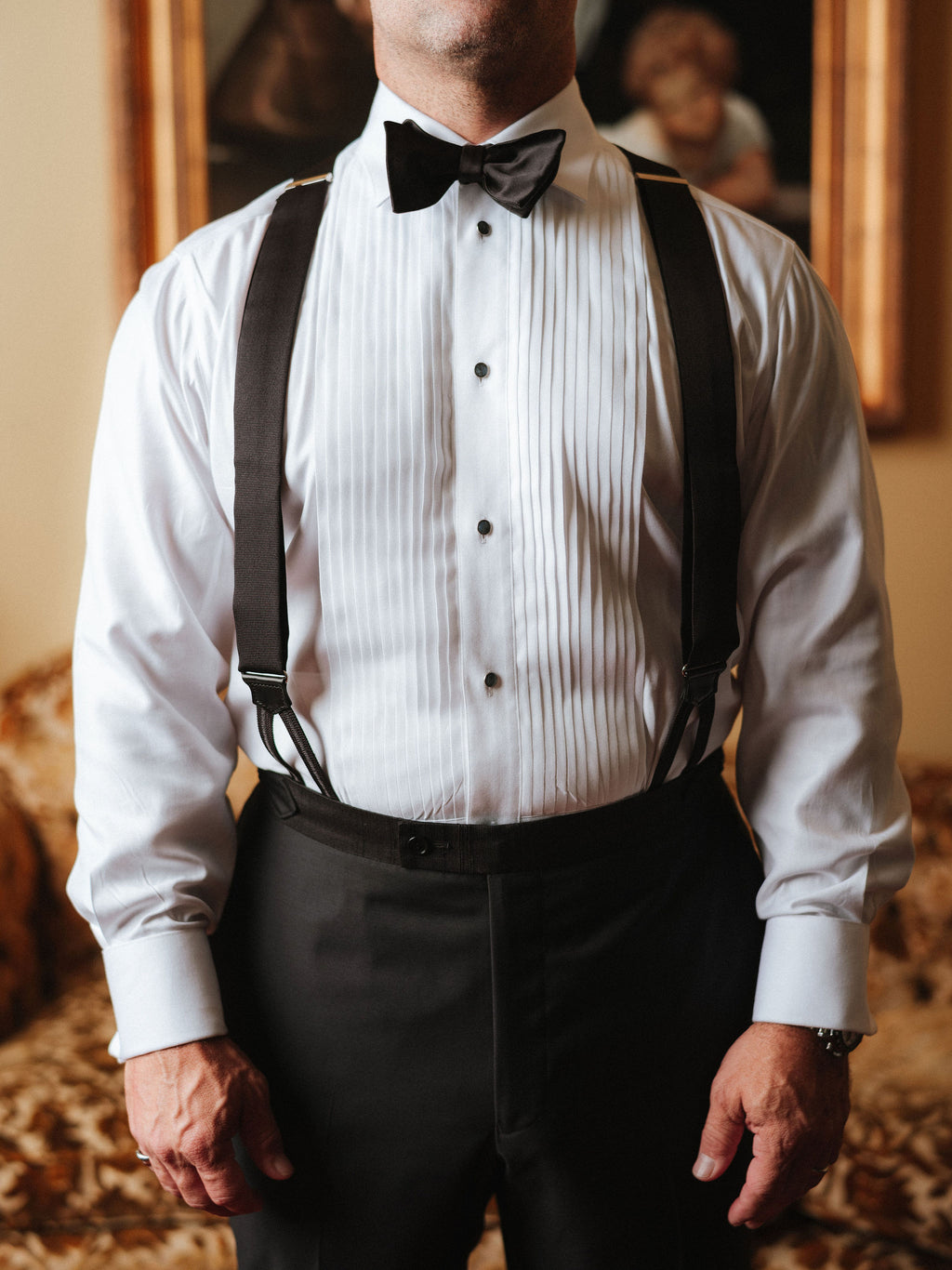 Suspenders - Black Silk Grosgrain