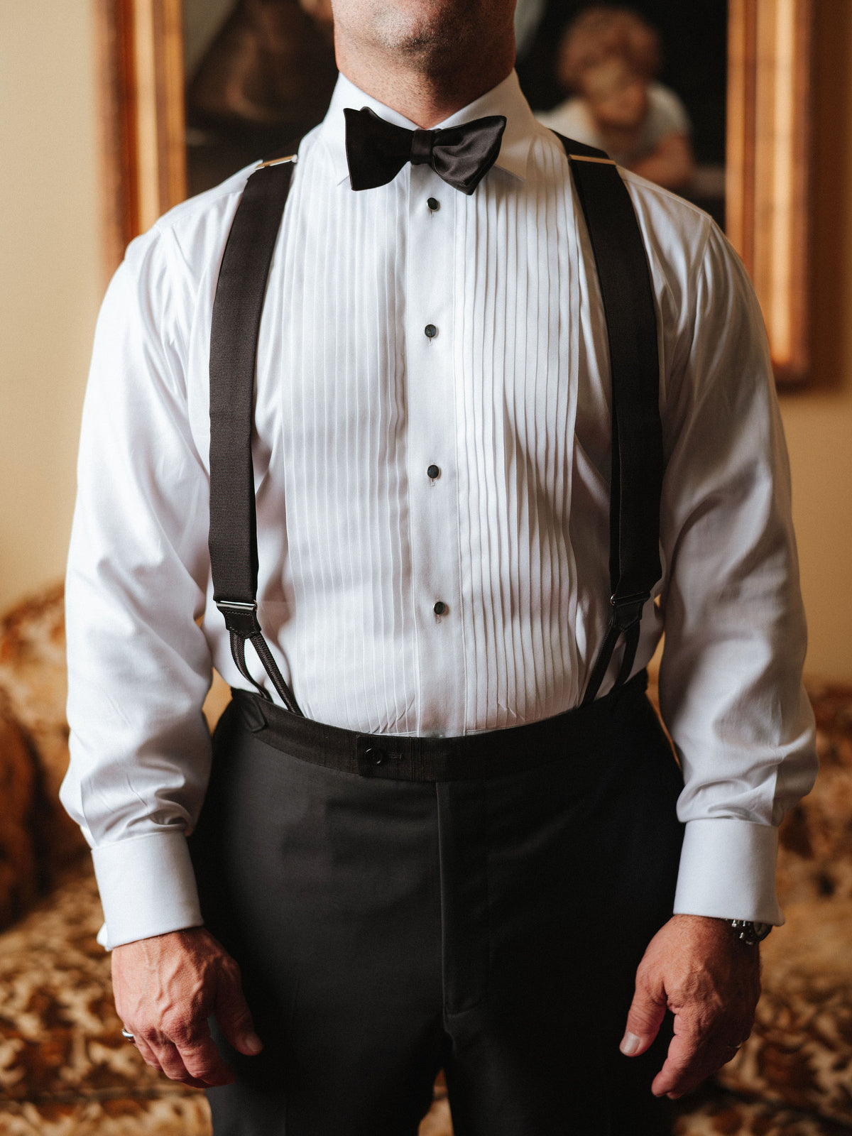 Suspenders - Black Silk Grosgrain