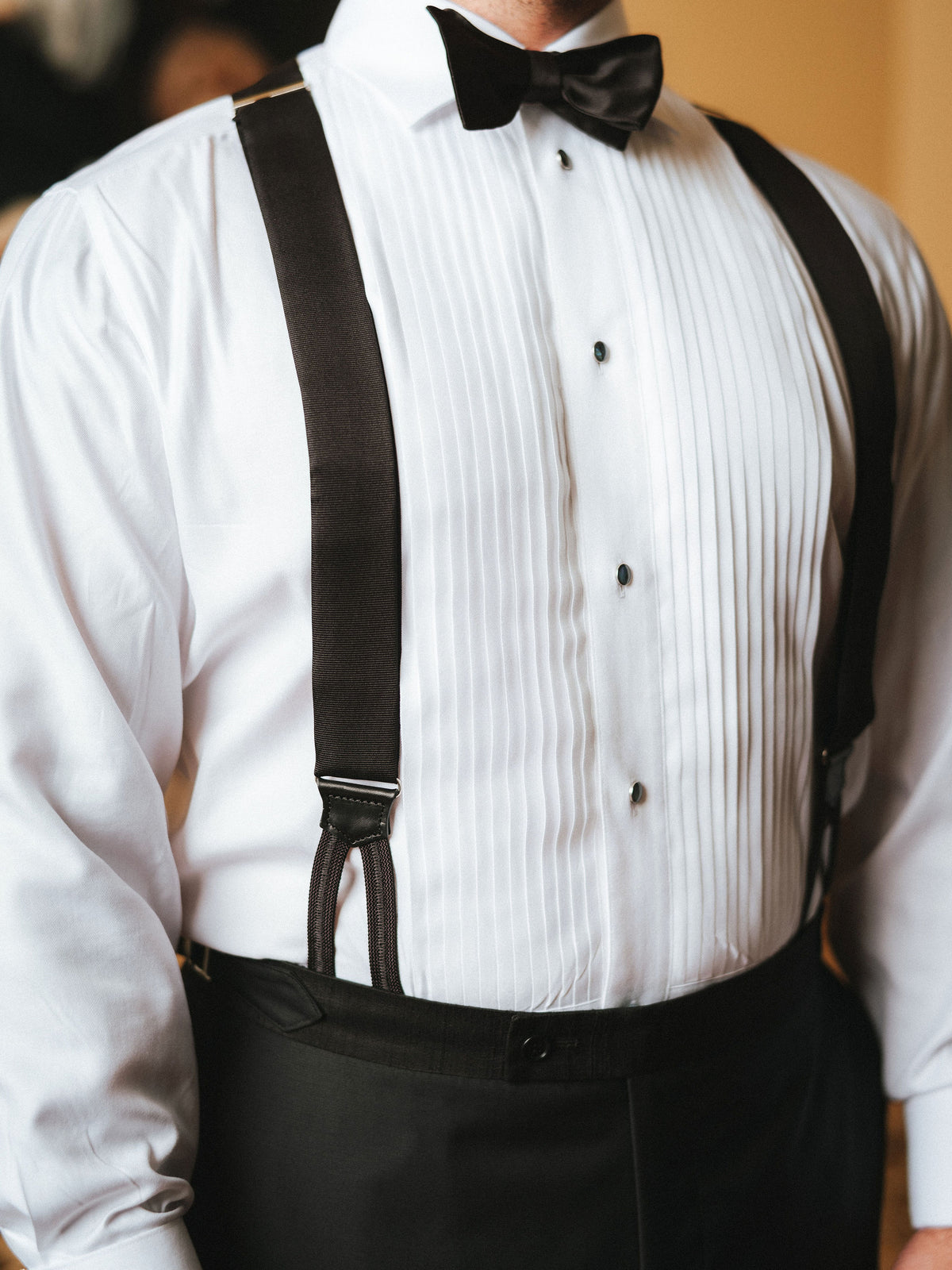 Suspenders - Black Silk Grosgrain