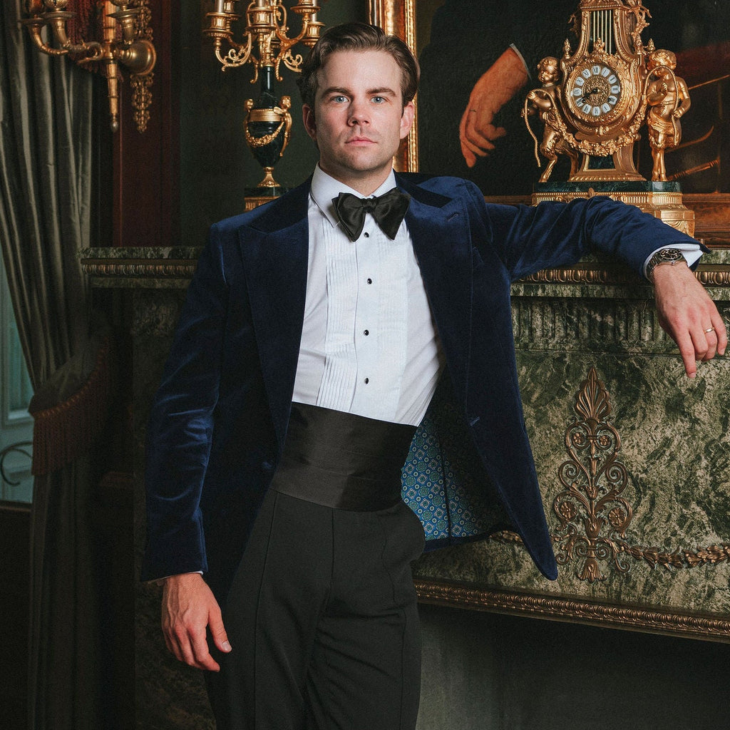 Cummerbund - Black Silk Satin