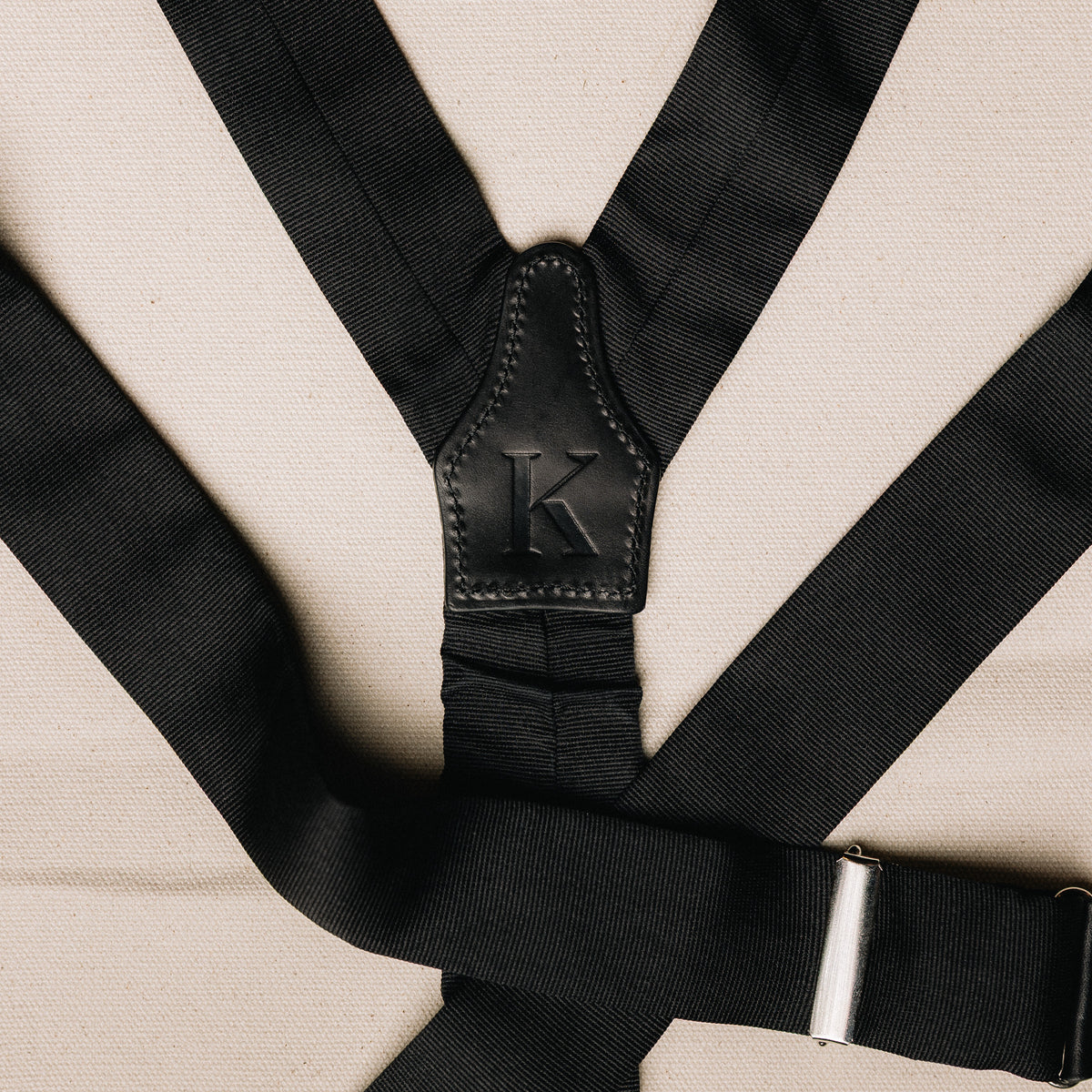 Suspenders - Black Silk Grosgrain