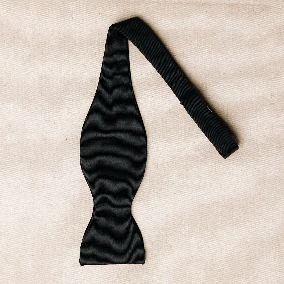Bow Tie - Black Silk Grosgrain