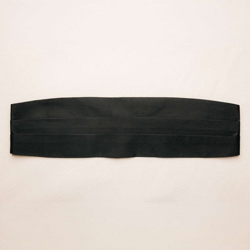 Cummerbund - Black Silk Grosgrain